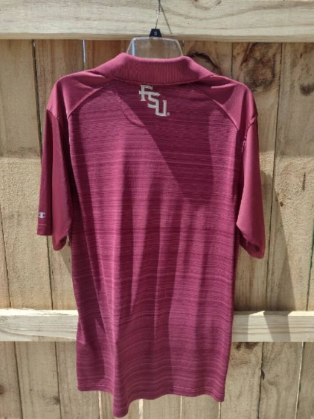 L Men's Champion Florida State Seminoles Polo Shirt FSU Short Sleeve Sports - Picture 6 of 8